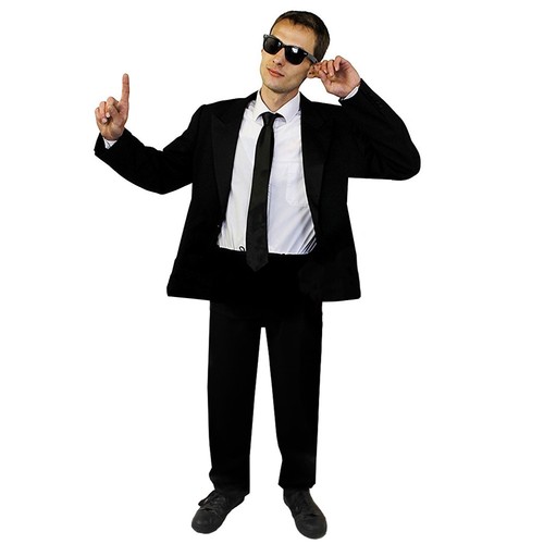 Tuta nera uomo costume - tuta,