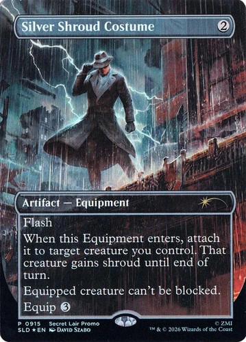 Silver shroud costume foil - silver,