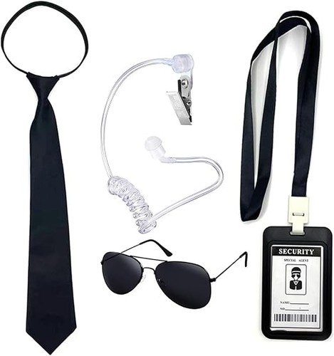 Accessori costume agente - accessori, 4